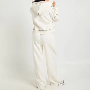 Sudadera con capucha y corte holgado personalizada de manga larga para mujer, top deportivo, camiseta, jersey de algodón con lavado ácido para entrenamiento - Product Image 2