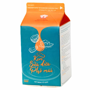 ครีมเทียมไม่ใช้นม ขายดีที่สุด ผลิตขายส่ง รับผลิตแบบ OEM/ODM ฮาลาล ครีมเทียมมะพร้าวสำหรับทำขนมหวาน 500 กรัม สำหรับกาแฟและชานม - Product Image 1