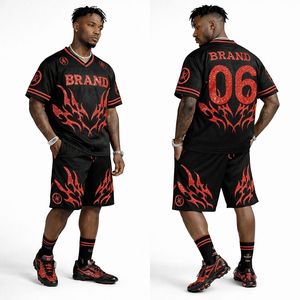 Ensemble de maillot et short de football américain de qualité supérieure, uniforme sportif respirant, vêtements d'équipe personnalisés pour les entraînements et les matchs - Product Image 1