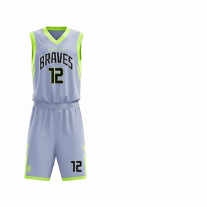 Ensemble de maillot et short de basket-ball personnalisés, uniforme de basket-ball réversible sublimé, qualité supérieure, vêtements de sport d'équipe - Product Image 2