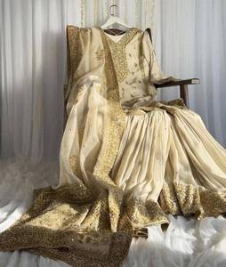 ชุดชินอนชาราร่าผ้าทอลายหรูหรา พร้อมเสื้อปักลายดีไซน์ใหม่ล่าสุด และผ้าคลุมไหล่เนื้อนุ่ม สไตล์ชาติพันธุ์ - Product Image 5