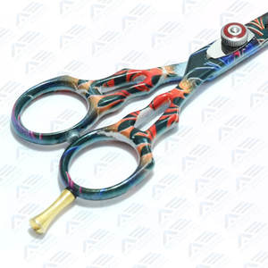 กรรไกรตัดผมหัวแหลมเหล็กคุณภาพสูงสำหรับช่างตัดผมมืออาชีพเครื่องมือความงาม - Product Image 2