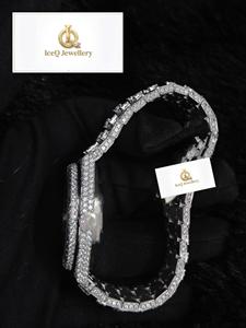 925 Sterling Silver Moissanite Diamond <b>Watch</b> Luxury <b>Iced</b> <b>Out</b> Hip Hop Wristwatch for Men with Brilliant Cut Stones <b>Watch</b> - Product Image 3