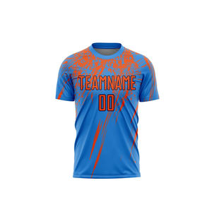 Nueva Camiseta de Fútbol Personalizada Unisex para Adultos, para Entrenamiento de Equipo, Verano, 100% Poliéster, Transpirable, de Secado Rápido, Manga Corta, Ropa Deportiva - Product Image 1