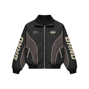 Conjunto de Chaqueta Cortavientos y Pantalones Cortos para Hombre, Diseño Moderno 2026, Logotipo Personalizado, Poliéster Transpirable, Satén Ligero, Bloques de Color, para Primavera - Product Image 4