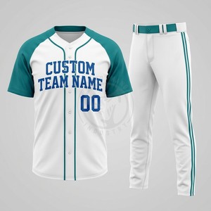 Uniformes de baseball en gros avec logos personnalisés, tissu polyester respirant de haute qualité pour les équipes scolaires américaines, commandes de rosters S-XL - Product Image 5