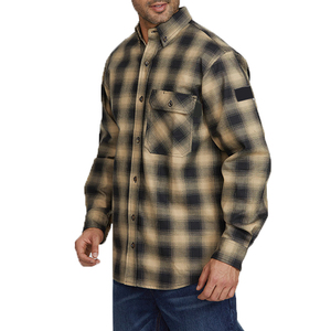 Camisa de Franela de Verano de Algodón de Estilo Nuevo y Alto Gramaje (300g), Antipilling, de la Mejor Calidad, Transpirable, de Manga Larga, Casual para Hombre - Product Image 3