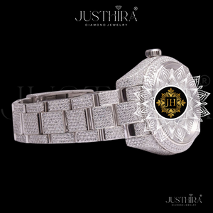 Montre-bracelet de mode en quartz avec diamant Moissanite, design personnalisé, bracelet en acier inoxydable, mouvement OEM, marque de montre-bracelet la plus vendue - Product Image 1