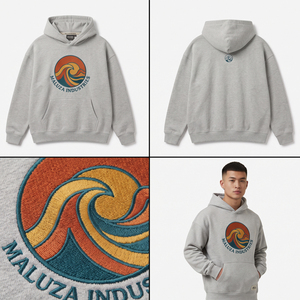 Sweat-shirts à capuche en polyester respirant 380 GSM, coupe ample et robuste, personnalisables avec logo brodé ou imprimé, vente en gros - Product Image 5