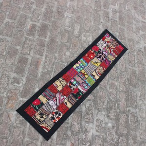 Centro de Mesa Étnico Rajastaní, Decoración Hippie para el Hogar, Tela de Retazos Hecha a Mano - Product Image 3