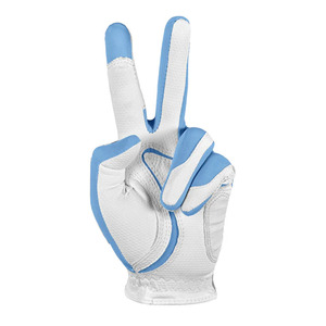 ถุงมือกอล์ฟหนังแกะสีน้ำเงินขาวสำหรับผู้ชาย ระบายอากาศได้ดี กันลื่น จับกระชับ นุ่ม ยืดหยุ่น น้ำหนักเบา สวมใส่ง่าย เหมาะสำหรับกีฬากลางแจ้ง - Product Image 3