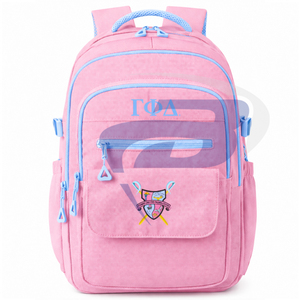 Gamma Phi Delta GPD Sorority 3D Style High Quality <b>Backpack</b> Sports & Travel Modern School Bag Customized Logo Design - Product Image 2