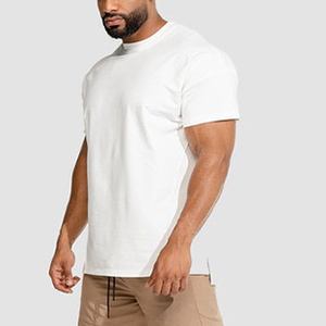 T-shirts de sport pour hommes Strong Gym, entraînement fitness, course à pied, respirants, extensibles, 100% coton, tissu tricoté, évacuation rapide de l'humidité - Product Image 6