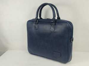 Maletín para Portátil de Cuero Sintético PU Impermeable Negro para Hombre y Mujer, Elegante Bolso de Mano Cruzado para Negocios con Asas Dobles - Product Image 2