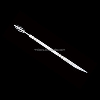 Palillos de Dientes Ecológicos Sin BPA, Desechables, de Plástico Suave, Hilo Dental Interdental, Envueltos Individualmente, Color Marfil, Modernos
