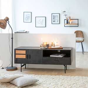 Étagère murale en bois de manguier Vandana Optima Cresta Large - Product Image 3