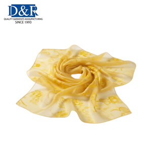 Pañuelo de Seda de Morera de 14 mm, Chifón Satinado, Fabricación OEM Malasia, Alta Calidad, Bordes Enrollados a Mano, Diseño Cuadrado, Pañuelo de Diseñador - Product Image 5