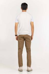 Suéter de punto rasgado sin mangas con logo personalizado, 100% acrílico, estilo urbano, para hombre, cuello redondo. - Product Image 5