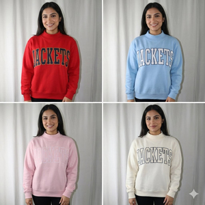 Sudadera de cuello alto para mujer, personalizada, con aplique de chenilla y logo, de forro polar, con hombros caídos, para invierno, estilo chándal, para suministro - Product Image 5