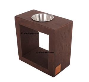 Ensemble brûleur à bakhoor en bois d'acacia avec insert en laiton et design en résine, décoration d'intérieur, brûleur d'encens parfumé au meilleur prix - Product Image 6