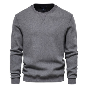 <b>Men</b> Warm Fleece Crewneck Sweatshirt <b>Long</b> <b>Sleeve</b> Pullover Winter <b>Top</b> Casual Comfortable Soft Clothing for Daily Wear Travel - Product Image 6