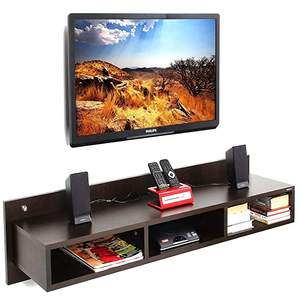 Mueble de TV de Diseño Moderno con Estantes de Exhibición, Acabado Wenge, para Televisores de hasta 50 Pulgadas - Product Image 2