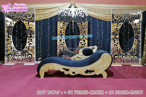 Murs de bougie de scène de réception romantiques et uniques, murs de bougie de scène de mariage, éblouissants murs de décoration de scène de mariage - Product Image 3