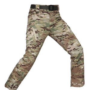 กางเกงล่าสัตว์ยุทธวิธีลายพรางสำหรับผู้ชายกางเกงหลายกระเป๋าสำหรับกิจกรรมกลางแจ้ง - Product Image 3