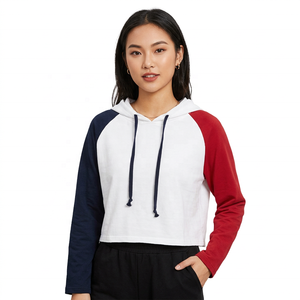 Pulls à capuche tricotés décontractés pour femmes, de haute qualité, personnalisés, en gros, 100 % coton, respirants, écologiques, doublés - Product Image 2