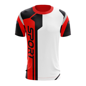 T-shirts de sport pour hommes, blancs, 100% polyester, à séchage rapide, pour la course et la gym, personnalisables par sublimation, vierges ou imprimés, vente en gros - Product Image 1
