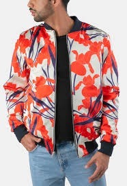 Wholesale Custom Men's Polyester Satin Varsity Bomber Jacket Front Zipper Breathable Quick-Dry Windproof Eco-Friendly <b>Winter</b> - Product Image 3