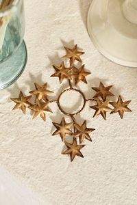 Porte-bougie en feuille d'or avec base en verre résistant à la chaleur pour la décoration de la maison - Product Image 6