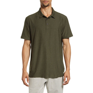 SHUKRANA SPORTS High Quality 2026 Summer Eco-Friendly <b>Button</b>-Down Short Sleeve Solid Pattern Quick Dry Cotton Shirts Men's - Product Image 1