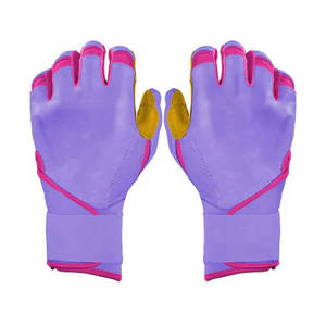 Gants de frappe en cuir numérique de chèvre professionnels unisexes à manchette longue pour le baseball - Product Image 1