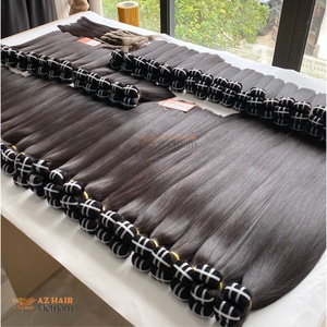 Meilleure qualité vietnamien Remy cheveux humains bruts non transformés faisceaux de trame couleur noire naturelle pas d'emmêlement pas de perte - Product Image 1