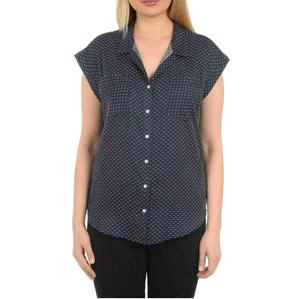 Top corto sin mangas suelto básico con logotipo personalizado para mujer, ropa deportiva de talla grande para correr, fitness, verano, tejido con botones Bangladesh - Product Image 1