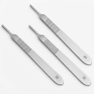 Professional No. 3 Surgical Scalpel Detachable Handle <b>Long</b>-Lasting Steel Blade Holder Easy Grip Manual Power by optitech - Product Image 4
