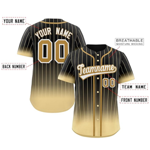 Ropa Deportiva de Primera Calidad, Jersey de Béisbol con Degradado de Color, Jersey de Béisbol de Manga Corta a la Moda, Jersey de Béisbol Sublimado de Poliéster - Product Image 2