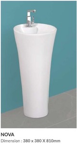 ONE PIECE <b>BASIN</b> EASILY HANDWASH NOVA SERIES 380X380X810mm SIZE - Product Image 3