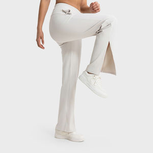 Pantalones de Yoga Acampanados para Mujer, de Pierna Ancha y Cintura Alta con Cordón Ajustable, Estilo Jogger, Ropa Deportiva, Novedad - Product Image 5