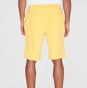 Sweat <b>Shorts</b> For <b>Men</b> With Drawstring Style Activewear Sporty Baggy <b>Yellow</b> Color Plain Fleece Cotton Sweat <b>Shorts</b> For Sale - Product Image 6