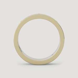 Anillo de boda para hombre con ranura de diamantes, engaste redondo de laboratorio, 6 mm, joyería fina moderna de lujo al por mayor, oro macizo de 10K, 14K, 18K - Product Image 4