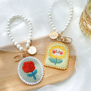 Beaded Sea Life Keychain Charm Shell Fish Lobster Bag Accessory Colorful Fashion Decorative Jewelry with customized shape & size - Product Image 5