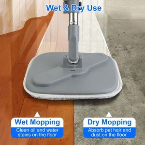 Sistema Secchio per Mop con Doppio Scomparto e 4 Panni in Microfibra Spessi Lavabili per la Pulizia Domestica - Product Image 6