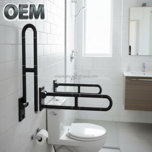 OEM/ODM Taiwan Stainless Steel U-Shaped Toilet Grab Bar Non-Slip Wall-Mounted Folding Safety Grab Bar Bathroom Safety Equipment - Product Image 1