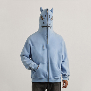 Sweat-shirt élégant à capuche zippé sur toute la longueur, confortable et chaud, parfait pour les hommes, les femmes, les adolescents et les jeunes adultes. - Product Image 1