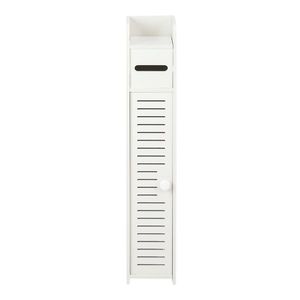 Narrow PVC Bathroom Shelves 80cm High Paper Towel Storage Cabinet (15.5x17x80) - Product Image 2