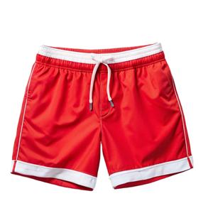 Shorts de basketball décontractés pour hommes, respirants, séchage rapide, écologiques, taille élastique, taille haute, personnalisables, en maille Spandex/Polyester, style urbain - Product Image 5