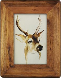 Wood Picture Frame with Glass Front,Rustic Handmade Burlywood Photo Frames for <b>Table</b> Top Display and <b>Wall</b> <b>mounting</b> - Product Image 4