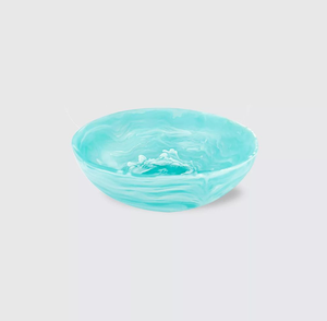 Tazón para Servir Ensaladas de Resina con Diseño de Espiral y Mármol Acuático, Moderno, Lujoso y Duradero para Hoteles - Product Image 3